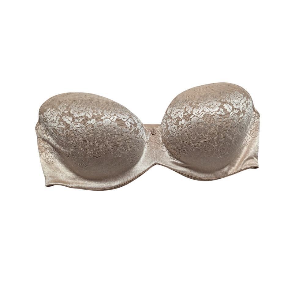SOMA Strapless Women's Bra size 36DD; Neutral/Beige color;  Underwire